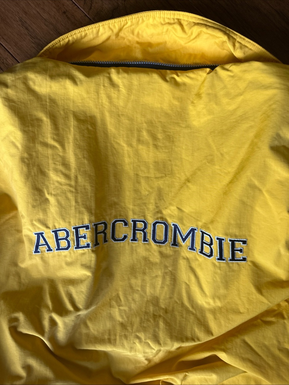 abercrombie fitch Men’s Vintage Yellow Jacket Missing Hood Liner XL Performance